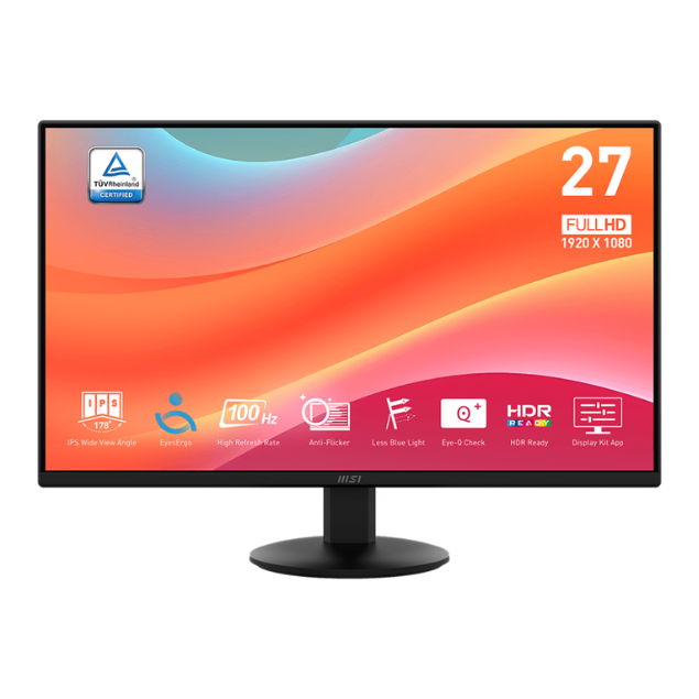 Monitor Msi 27" Mp272L Ips 100Hz- 9S6-3Pd6Ct-004 - 1920 X 1080 (Fhd) Pro 824142382004