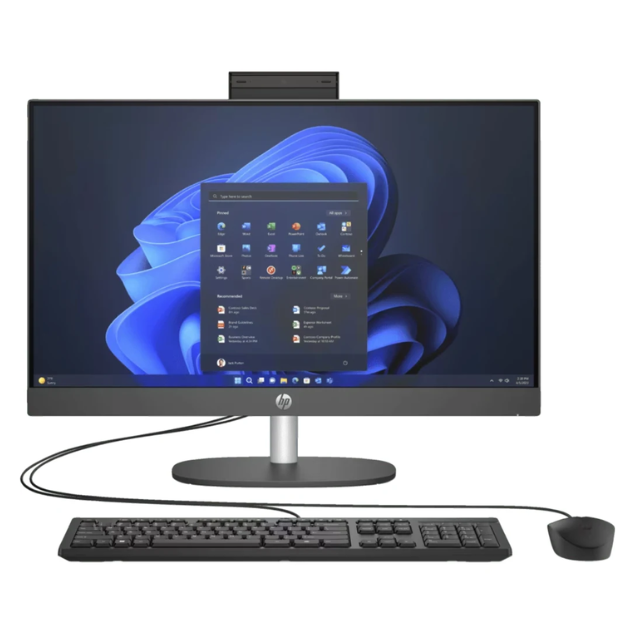 Aio Hp 24-Cr0253La Amd Ryzen 5 7520U Ram 8Gb Ddr5 Ssd 512Gb-M.2 23.8” Fhd Hdmi Usb-C 2Usb-A 1 X Rj45Wifi 6 Teclado Y Mouse Inalambrico Freedos Black- Bm7X4La#Abm