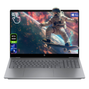 Laptop Hp Omnibook X 16-Aw0033 Core Ultra 7 255H 2Tb Ssd 32Gb 16" (2048X1280) Oled Touchscreen Win11 Nvidia Rtx 4050 6144M Meteor Silver Teclado Retroilumnado - Bn9R0Ua#Aba
