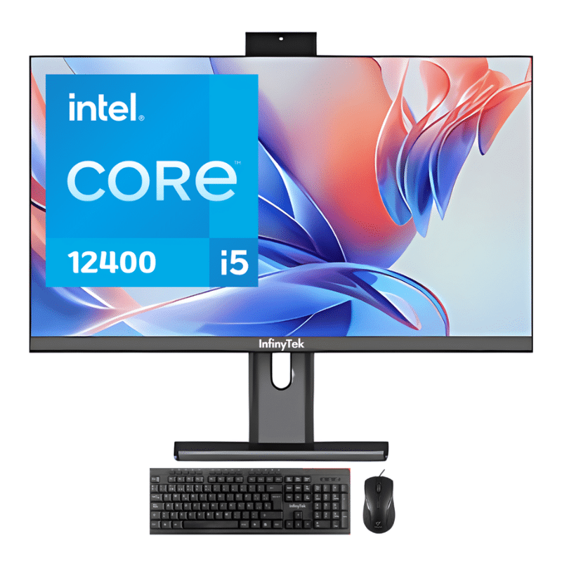 Aio Computador Todo En Uno Infinytek Genesis 5 243Aiopc Intel Core I5-12400 (12Va) - Ram 8Gb Ssd 512Gb M.2 Pantalla 24" Freedos Teclado+ Mouse Inalambrico Español - 243Aiopc12400