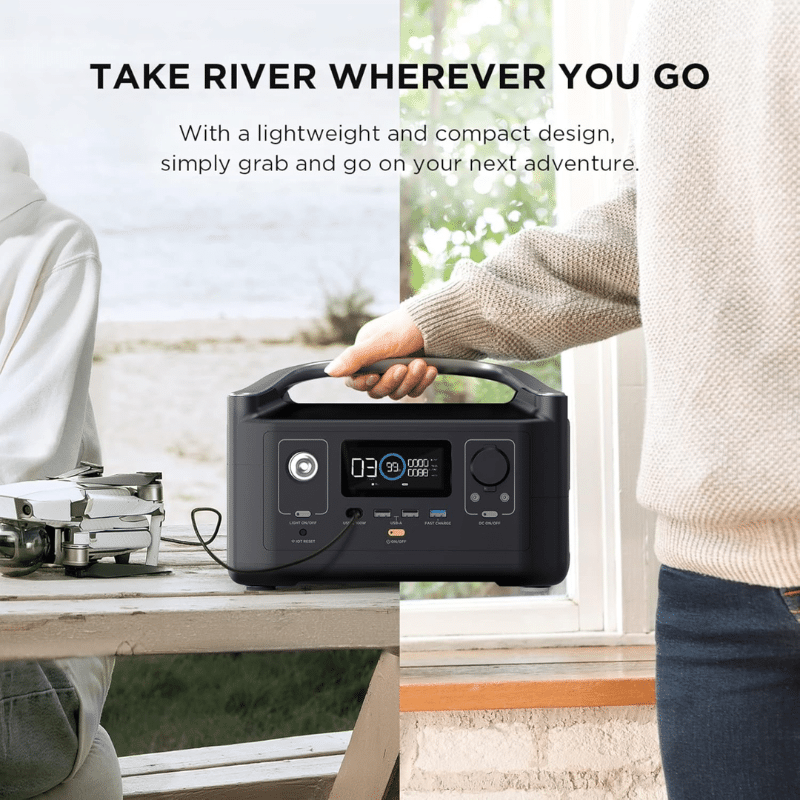 Central Electrica Portatil Ecoflow River 288wh Powerstation - Efriver600-am - Imagen 3
